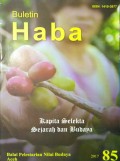 BULETIN HABA NO.83/TH.2017 : 
PAHLAWAN NASIONAL LAKSAMANA MALAHAYATI DARI KEDATANGAN HOUTMAN HINGGA PEMBEBASAN ISKANDAR MUDA: 
AMAT LEPON GAMBARAN ATJEH MOORDEN DAN KEPAHLAWANAN: 
HIKAYAT PERANG SABIL DI BALIK KISAH PERJUANGAN TENGKU CHIK DI TIRO: 
HABONARON DO BONA AJARAH HIDUP ETNIK SIMALUNGUN DI SUMATERA UTARA: 
MODAL SOSIAL TANPA TRUST SISI LAIN DALIHAN NA TOLU: 
DEDENG KESENIAN MASYARAKAT LANGKAT: LEPAT GAYO MAKANAN TRADISIONAL SUKU BANGSA GAYO:
 KAHWA IDENTITAS EKNIK SKALA INTERNASIONAL: 
BEBERAPA PERALATAN TRADISIONAL SEDERHANA ALA ETNIS KLUET
